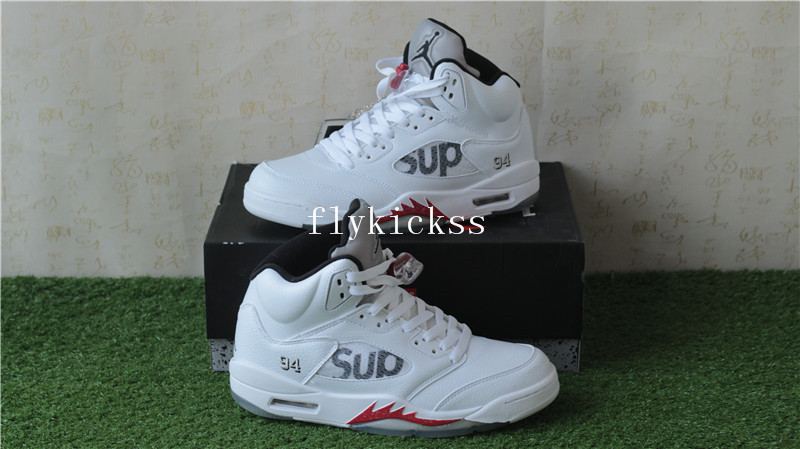 Air Jordan 5 Retro Supreme White